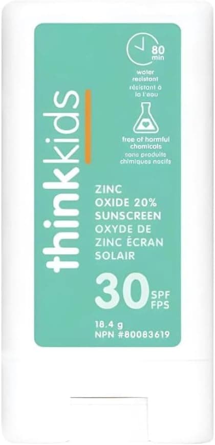 Bâton de crème solaire minérale FPS 30 pour enfants (Thinksport)