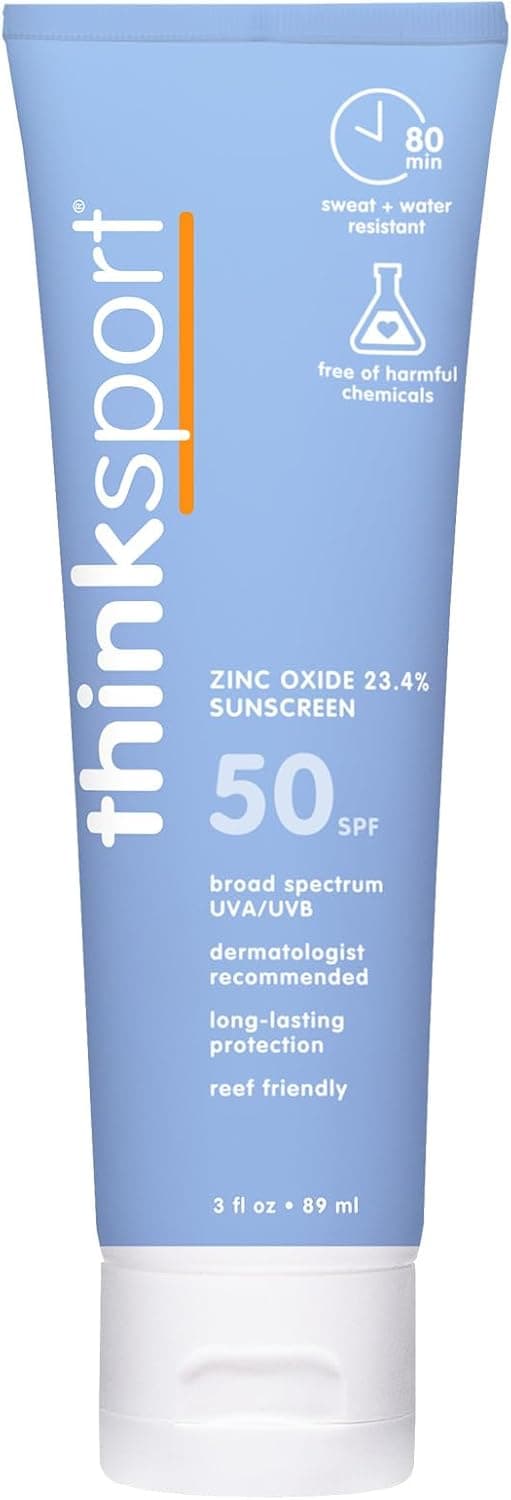 Crème solaire minérale FPS 50+ (Thinksport, 85 g)